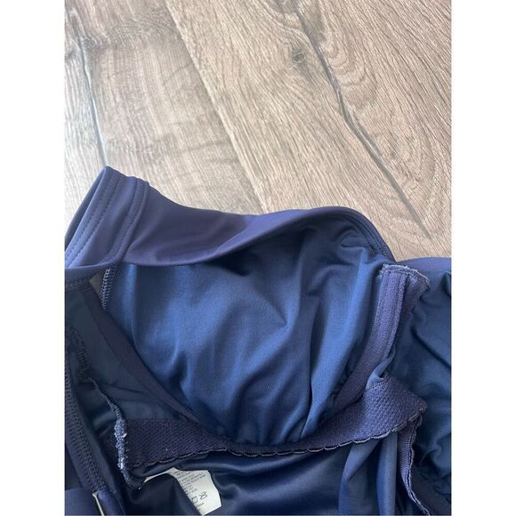 Lands' End Women's Chlorine Resistant V-Neck Underwire Tankini Top size 10DD - Picture 6 of 7